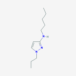 molecular formula C11H21N3 B11733669 N-pentyl-1-propyl-1H-pyrazol-3-amine 