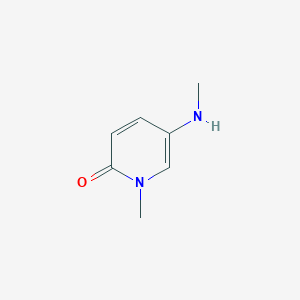 molecular formula C7H10N2O B11733675 1-Methyl-5-(methylamino)-2(1H)-pyridinone 