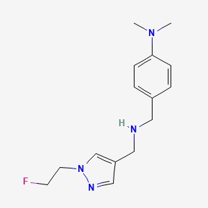 4-[({[1-(2-fluoroethyl)-1H-pyrazol-4-yl]methyl}amino)methyl]-N,N-dimethylaniline