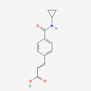 3-[4-(cyclopropylcarbamoyl)phenyl]prop-2-enoic acid