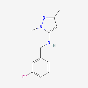 N-(3-fluorobenzyl)-1,3-dimethyl-1H-pyrazol-5-amine