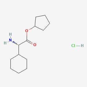 cyclopentyl (2S)-2-amino-2-cyclohexylacetate hydrochloride