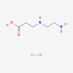 molecular formula C5H13ClN2O2 B11733728 3-[(2-Aminoethyl)amino]propanoic acid hydrochloride 