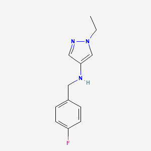 1-ethyl-N-[(4-fluorophenyl)methyl]-1H-pyrazol-4-amine