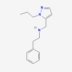 (2-phenylethyl)[(1-propyl-1H-pyrazol-5-yl)methyl]amine