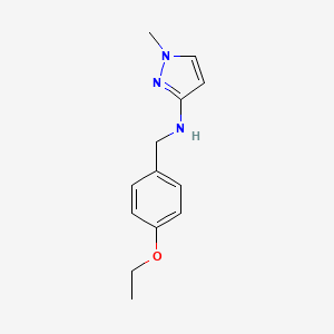 molecular formula C13H17N3O B11733793 N-(4-ethoxybenzyl)-1-methyl-1H-pyrazol-3-amine 