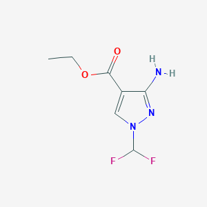 Ethyl 3-amino-1-(difluoromethyl)-1H-pyrazole-4-carboxylate