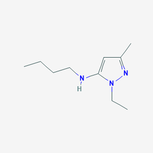 molecular formula C10H19N3 B11733816 N-butyl-1-ethyl-3-methyl-1H-pyrazol-5-amine 