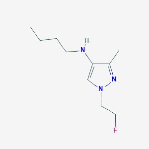 molecular formula C10H18FN3 B11733824 N-butyl-1-(2-fluoroethyl)-3-methyl-1H-pyrazol-4-amine 