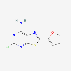 7-Amino-5-chloro-2-(2-furyl)thiazolo[5,4-d]pyrimidine