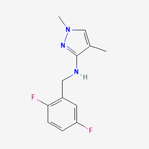 N-(2,5-difluorobenzyl)-1,4-dimethyl-1H-pyrazol-3-amine