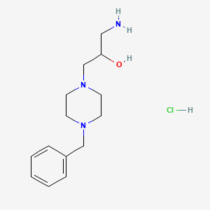 1-Amino-3-(4-benzylpiperazin-1-yl)propan-2-ol hydrochloride