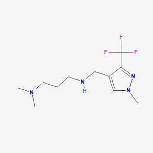 [3-(dimethylamino)propyl]({[1-methyl-3-(trifluoromethyl)-1H-pyrazol-4-yl]methyl})amine