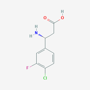 (R)-3-amino-3-(4-chloro-3-fluorophenyl)propanoic acid