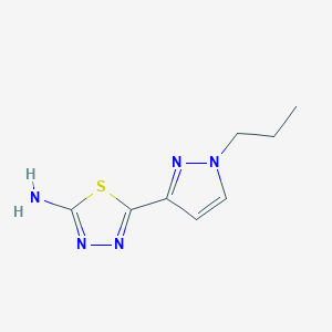 5-(1-propyl-1H-pyrazol-3-yl)-1,3,4-thiadiazol-2-amine