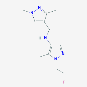 N-[(1,3-dimethyl-1H-pyrazol-4-yl)methyl]-1-(2-fluoroethyl)-5-methyl-1H-pyrazol-4-amine