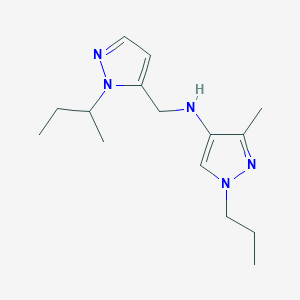 N-{[1-(butan-2-yl)-1H-pyrazol-5-yl]methyl}-3-methyl-1-propyl-1H-pyrazol-4-amine