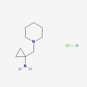 1-[(Piperidin-1-yl)methyl]cyclopropan-1-amine hydrochloride