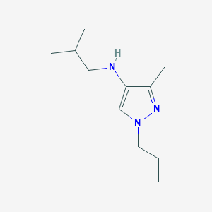 3-methyl-N-(2-methylpropyl)-1-propyl-1H-pyrazol-4-amine