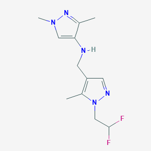 N-{[1-(2,2-difluoroethyl)-5-methyl-1H-pyrazol-4-yl]methyl}-1,3-dimethyl-1H-pyrazol-4-amine