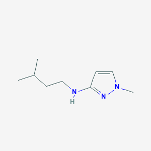 molecular formula C9H17N3 B11734015 1-methyl-N-(3-methylbutyl)-1H-pyrazol-3-amine 