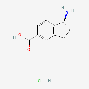 (S)-1-amino-4-methyl-2,3-dihydro-1H-indene-5-carboxylic acid hydrochloride