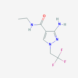 3-Amino-N-ethyl-1-(2,2,2-trifluoroethyl)-1H-pyrazole-4-carboxamide