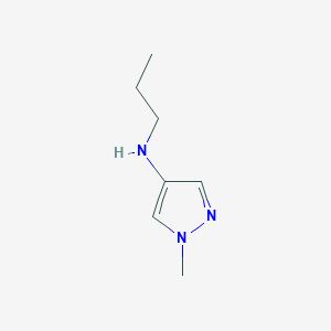 molecular formula C7H13N3 B11734067 1-methyl-N-propyl-1H-pyrazol-4-amine 