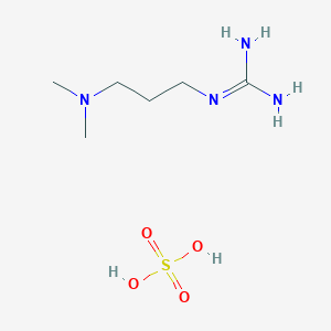 molecular formula C6H18N4O4S B11734092 N''-[3-(Dimethylamino)propyl]guanidine; sulfuric acid CAS No. 4603-23-0