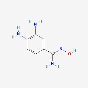 molecular formula C7H10N4O B11734113 3,4-diamino-N-hydroxybenzene-1-carboximidamide 