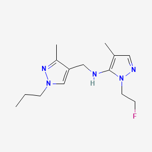 1-(2-fluoroethyl)-4-methyl-N-[(3-methyl-1-propyl-1H-pyrazol-4-yl)methyl]-1H-pyrazol-5-amine