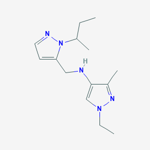 N-{[1-(butan-2-yl)-1H-pyrazol-5-yl]methyl}-1-ethyl-3-methyl-1H-pyrazol-4-amine