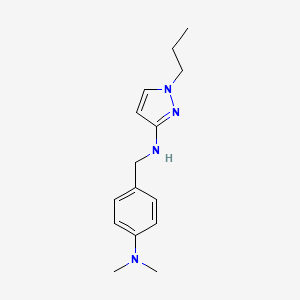 N-{[4-(dimethylamino)phenyl]methyl}-1-propyl-1H-pyrazol-3-amine