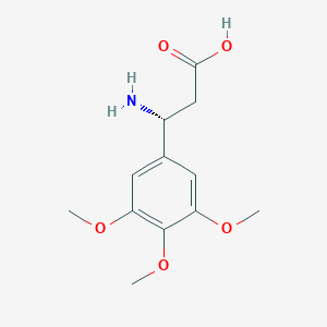 molecular formula C12H17NO5 B11734226 (3R)-3-Amino-3-(3,4,5-trimethoxyphenyl)propanoic acid 