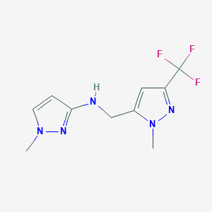 1-Methyl-N-{[1-methyl-3-(trifluoromethyl)-1H-pyrazol-5-YL]methyl}-1H-pyrazol-3-amine