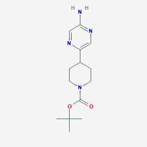 Tert-butyl 4-(5-aminopyrazin-2-yl)piperidine-1-carboxylate