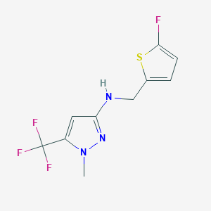 N-[(5-fluorothiophen-2-yl)methyl]-1-methyl-5-(trifluoromethyl)-1H-pyrazol-3-amine