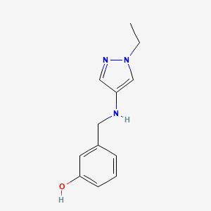 3-{[(1-Ethyl-1H-pyrazol-4-YL)amino]methyl}phenol