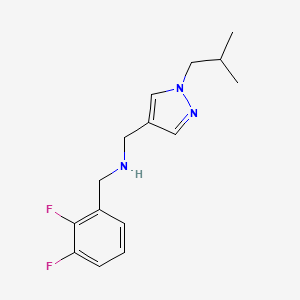 [(2,3-difluorophenyl)methyl]({[1-(2-methylpropyl)-1H-pyrazol-4-yl]methyl})amine