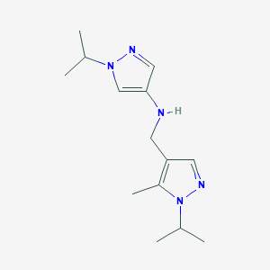 N-{[5-methyl-1-(propan-2-yl)-1H-pyrazol-4-yl]methyl}-1-(propan-2-yl)-1H-pyrazol-4-amine