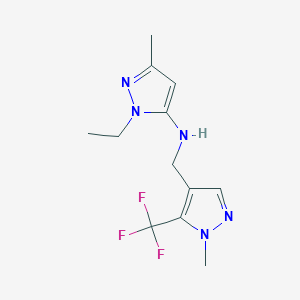 1-ethyl-3-methyl-N-{[1-methyl-5-(trifluoromethyl)-1H-pyrazol-4-yl]methyl}-1H-pyrazol-5-amine