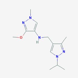 3-methoxy-1-methyl-N-{[3-methyl-1-(propan-2-yl)-1H-pyrazol-4-yl]methyl}-1H-pyrazol-4-amine