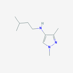 1,3-dimethyl-N-(3-methylbutyl)-1H-pyrazol-4-amine