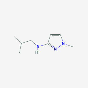 molecular formula C8H15N3 B11734430 1-methyl-N-(2-methylpropyl)-1H-pyrazol-3-amine 