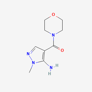 1-methyl-4-(morpholine-4-carbonyl)-1H-pyrazol-5-amine