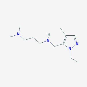 [3-(dimethylamino)propyl][(1-ethyl-4-methyl-1H-pyrazol-5-yl)methyl]amine