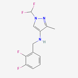 1-(difluoromethyl)-N-[(2,3-difluorophenyl)methyl]-3-methyl-1H-pyrazol-4-amine