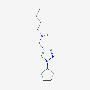 butyl[(1-cyclopentyl-1H-pyrazol-4-yl)methyl]amine