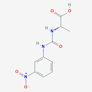 molecular formula C10H11N3O5 B11734558 (2S)-2-{[(3-nitrophenyl)carbamoyl]amino}propanoic acid 