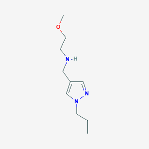 (2-methoxyethyl)[(1-propyl-1H-pyrazol-4-yl)methyl]amine